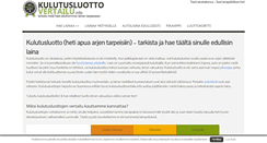 Desktop Screenshot of kulutusluottovertailu.info